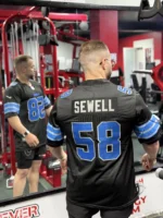 ⁦NFL Jersy Noir 58⁩ - الصورة ⁦2⁩