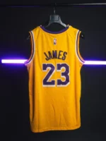 ⁦NBA Jersy Lakers Jaune⁩ - الصورة ⁦2⁩