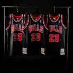 ⁦NBA Jersy Bulls Noir⁩ - الصورة ⁦3⁩