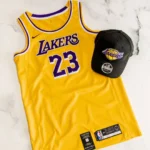 ⁦NBA Jersy Lakers Jaune⁩ - الصورة ⁦7⁩