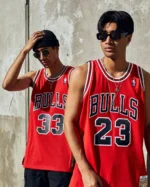 ⁦NBA Jersy Bulls rouge⁩ - الصورة ⁦4⁩